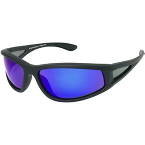 Floating Polarized Sunglasses, Wrap Style Sunglasses with Blue Polarized Lenses, Fisherman Sunglasses that Float in Water. Includes Free Floating Case