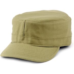 Fashionable Solid Color Unisex Fitted Army Military Cadet Cap
