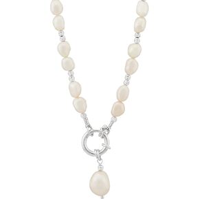 Silpada 'Forward' Sterling Silver Freshwater Cultured Pearl Pendant Necklace, 18"