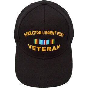 Operation Urgent Fury (Grenada) Veteran Ribbon Hat - Black