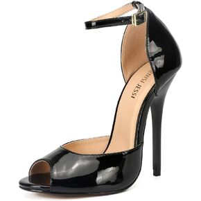 MAIERNISI JESSI Unisex Men's Women's Peep Toe Stiletto High Heels Ankle strap Sandals