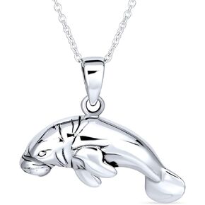 Hawaiian Nautical Vacation Honeymoon .925 Sterling Silver Ocean Marine Life Sea Creature Squid Octopus Manatees Dolphin Whale Tail Stud Earrings Pendant Necklace For Women Teens Rose Gold