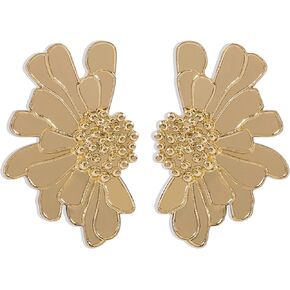 Vintage Flower Stud Earrings for Women Girls,Exaggerated Oversized Daisy Flower Earrings Colorful Floral Earrings Statement Earrings Jewelry Gift