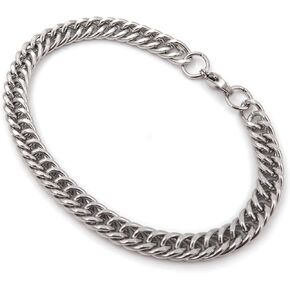 Steelmeup الفولاذ المقاوم للصدأ الأوجه ضيق ربط سلسلة كبح للرجال 7 مم 9 مم 7 8 9 بوصة