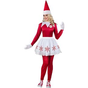 Womens Elf on The Shelf Costume Red