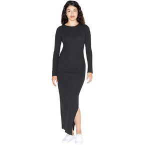 فستان نسائي من القطن بأكمام طويلة 2×2 من American Apparel