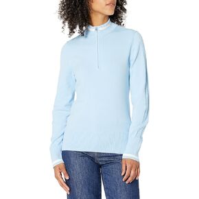 Cutter & Buck womens Lakemont Tipped Half Zip Sweater, Inl, Medium US