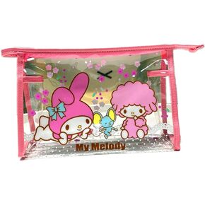 Kerr's Choice Kawaii Toiletry Bag M-elody Cosmetic Bag Kawaii Waterproof Makeup Bag Travel Storage Bag Gift for Girls Women