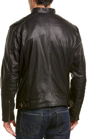 Cole Haan Men's Washed Leather Moto Jacket in Saudi Arabia