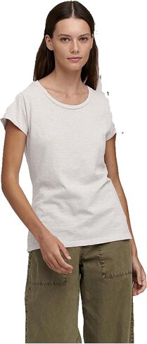 VELVET BY GRAHAM & SPENCER Women's Slub Crewneck Tee in Saudi Arabia