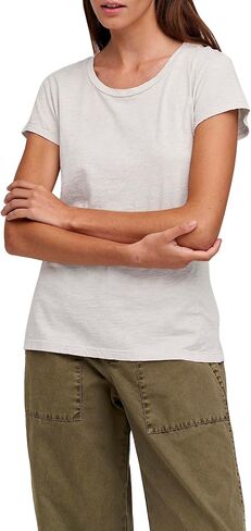 VELVET BY GRAHAM & SPENCER Women's Slub Crewneck Tee in Saudi Arabia