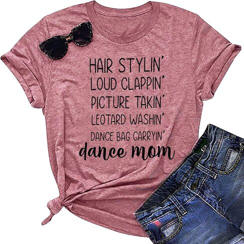 Mama T Shirt Womens Mom Shirt Dance Mom Funny Saying Novelty Shirt Mother Day Cute Graphic Tees Tops in Kuwait