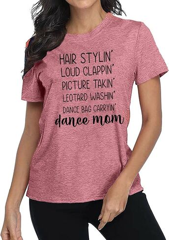 Mama T Shirt Womens Mom Shirt Dance Mom Funny Saying Novelty Shirt Mother Day Cute Graphic Tees Tops in Kuwait