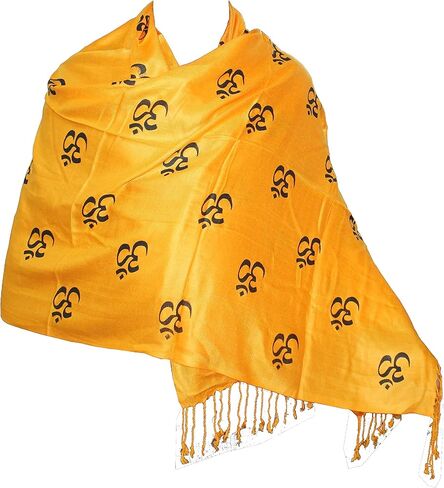 GRI9 Large Indian Meditation Om Scarf Yoga Pooja Hindu Religious Soft Cotton Om Block Hand Printed Bohemian Shawl in Saudi Arabia