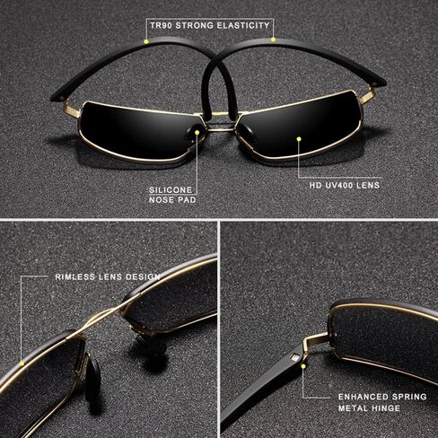 KINGSEVEN Fashion Stylish Polarized Sunglasses for Men,Ultra-light Memory Temples 7128 in Saudi Arabia