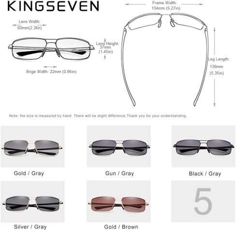 KINGSEVEN Fashion Stylish Polarized Sunglasses for Men,Ultra-light Memory Temples 7128 in Saudi Arabia