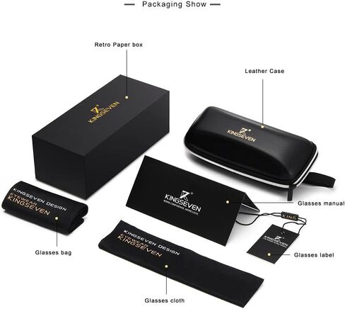 KINGSEVEN Fashion Stylish Polarized Sunglasses for Men,Ultra-light Memory Temples 7128 in Saudi Arabia