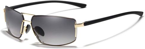 نظارات شمسية مستقطبة أنيقة من KINGSEVEN للرجال، هيكل ذاكرة خفيف للغاية 7128 in Kuwait