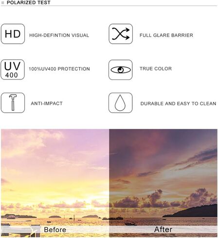 نظارات شمسية مستقطبة أنيقة من KINGSEVEN للرجال، هيكل ذاكرة خفيف للغاية 7128 in Kuwait