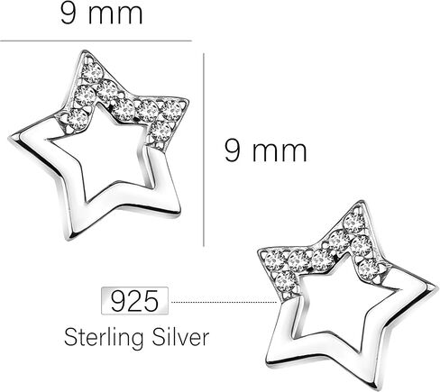 SOFIA MILANI - Women's Earrings 925 Silver - Star Stud Earrings - 20733 in Kuwait