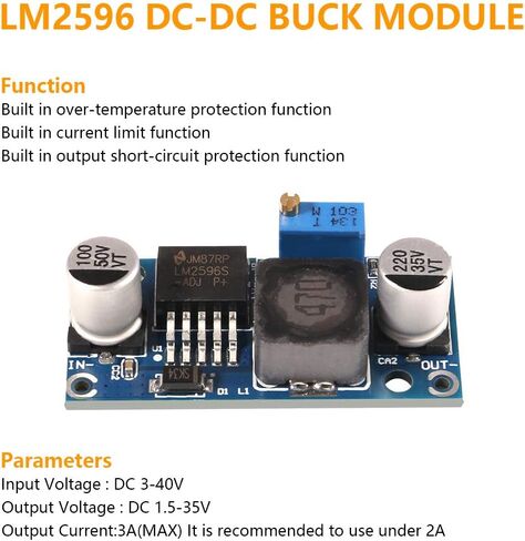5 قطعة LM2596HVS DC-DC تنحى 48 فولت مدخل قابل للتعديل محول فرق الجهد وحدة الطاقة 4.5-53 فولت تنحى الجهد التبديل منظم مركبة كهربية وحدة إمداد الطاقة in Kuwait