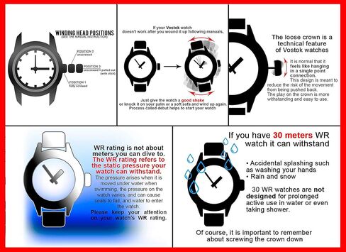 ساعة يد فوستوك كومانديرسكي كلاسيك للرجال ميكانيكية عسكرية ذات تعبئة يدوية رقم 289 in Kuwait