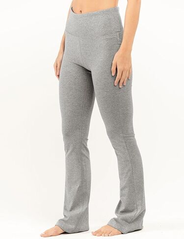 Womens 2Two Piece Outfit Oversized Workout Reversible Long Sleeve Top Flared Legging Lounge Set Tracksuit(LightGrey-L) in Saudi Arabia