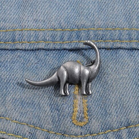 Vintage Dinosaur Lapel Brooch Pin for Women Men Girls Animal Dragon Pins Clip Sweater Hat Coat Jackets Backpack Brooches Pins Minimalist Jewelry Gifts in Saudi Arabia