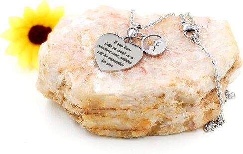 Uloveido Stainless Steel Heart Pendant Christian Faith Mustard Seed Bible Scripture Lettering Necklaces Religious Gift in Kuwait