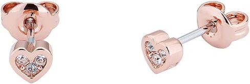 Ted Baker Neena Nano Heart Stud Earrings - Silver or Rose Gold Tone Options in Saudi Arabia