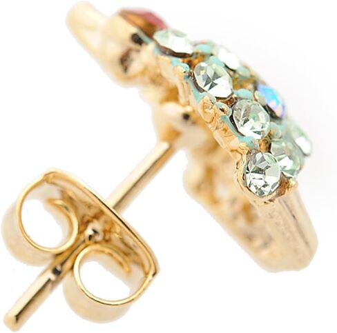 أقراط Spinningdaisy الكريستالية على شكل الكرز على الجزء العلوي من كب كيك (ليموني) in Kuwait