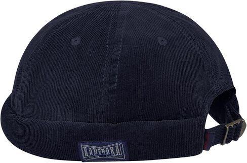 Clakllie Unisex Brimless Sailor Cap Leon Fisherman Hat Rolled Cuff Vintage Landlord Hat Corduroy Skull Docker Beanie Cap in Saudi Arabia