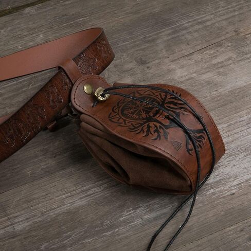 Genuine Leather for DND Dice Bag Tray 5 Celtic Designs Cute Drawstring Pouch for D&D Roleplaying RPG Gift Ideas Coin Purse (Phoenix) in Saudi Arabia