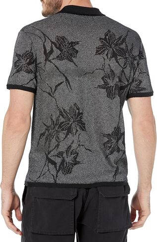 John Varvatos Men's Simon Short Sleeve Camp Collar Shirt in Saudi Arabia