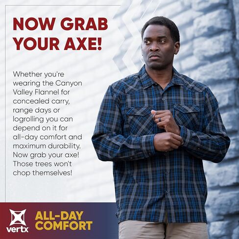 Vertx Canyon Valley Tactical Flannel Shirt Long Sleeve in Kuwait