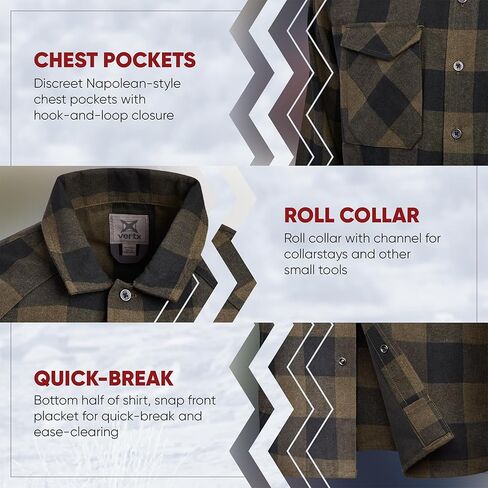 Vertx Canyon Valley Tactical Flannel Shirt Long Sleeve in Kuwait