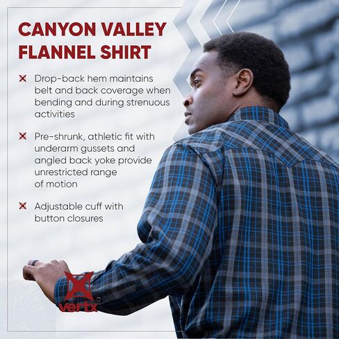 Vertx Canyon Valley Tactical Flannel Shirt Long Sleeve in Kuwait