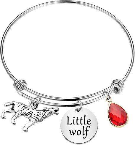 CHOORO Little Wolf Bracelet Wolf Charm Jewelry Little Wolf Gift Wolf Lover Jewelry in Saudi Arabia