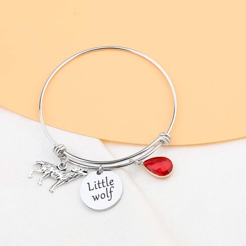 CHOORO Little Wolf Bracelet Wolf Charm Jewelry Little Wolf Gift Wolf Lover Jewelry in Saudi Arabia