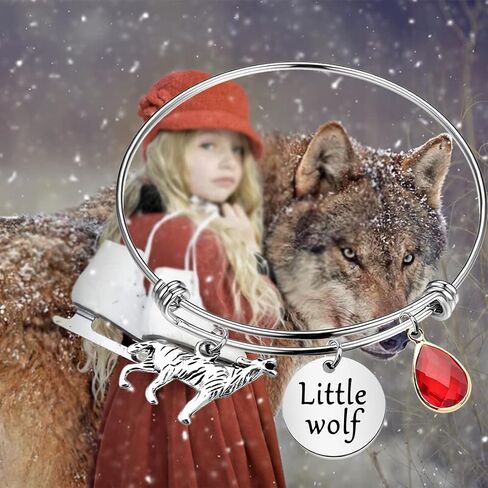 CHOORO Little Wolf Bracelet Wolf Charm Jewelry Little Wolf Gift Wolf Lover Jewelry in Saudi Arabia