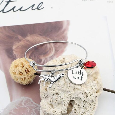 CHOORO Little Wolf Bracelet Wolf Charm Jewelry Little Wolf Gift Wolf Lover Jewelry in Saudi Arabia