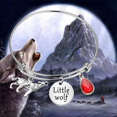 CHOORO Little Wolf Bracelet Wolf Charm Jewelry Little Wolf Gift Wolf Lover Jewelry in Saudi Arabia