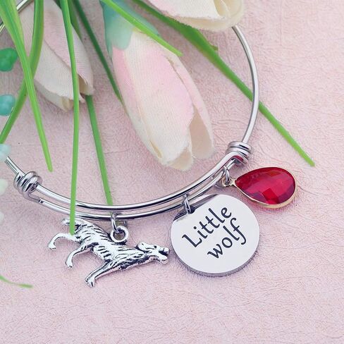 CHOORO Little Wolf Bracelet Wolf Charm Jewelry Little Wolf Gift Wolf Lover Jewelry in Saudi Arabia