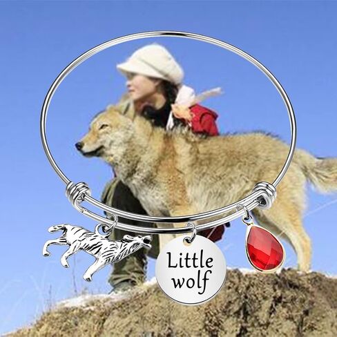 CHOORO Little Wolf Bracelet Wolf Charm Jewelry Little Wolf Gift Wolf Lover Jewelry in Saudi Arabia