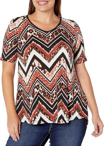 Avenue Women's Plus Size Tunic Sammy Hi Lo in Saudi Arabia