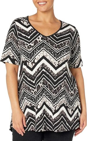 Avenue Women's Plus Size Tunic Sammy Hi Lo in Saudi Arabia