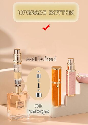 SixTmoon Perfume Atomizer for Travel, Portable Refillable Empty Perfume Bottle, Travel Size Mini Cologne Atomizer Spray, Small Leak Proof Perfume Atomizers Bottles Sprayer for Men Women, 5ml in Saudi Arabia