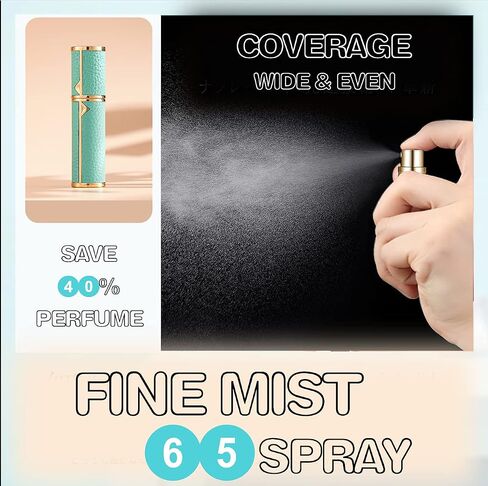 SixTmoon Perfume Atomizer for Travel, Portable Refillable Empty Perfume Bottle, Travel Size Mini Cologne Atomizer Spray, Small Leak Proof Perfume Atomizers Bottles Sprayer for Men Women, 5ml in Saudi Arabia