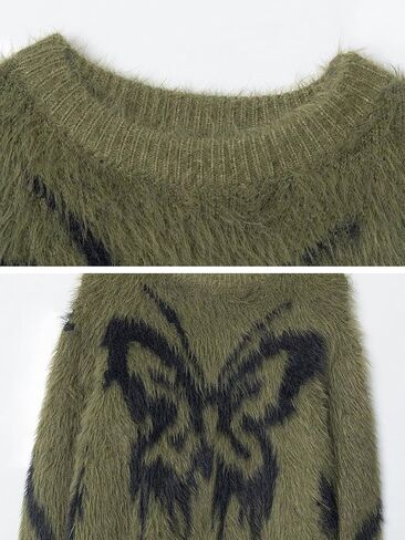Aelfric Eden Women’s Stripes Fringe Cardigan Vintage Cable Knitted Sweater Casual Crew Neck Knitwear Cardigans in Saudi Arabia