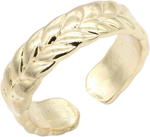 Guangstar Vary Stylish Gold Plated Adjustable Rings with Cubic Zirconia or Pearls for Women, Size 6-9 in Saudi Arabia